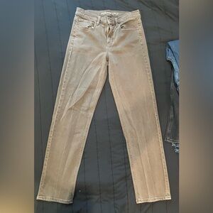 American Eagle Outfitters Tan Boyfriend Jeans